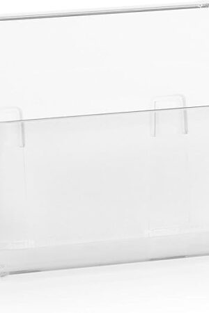 Adhesive Wall Mounted Small Storage Organizer Box without Drilling for Bathroom, Pantry, Kitchen, Laundry, Utility Room, Inside of Cabinet Door - Clear