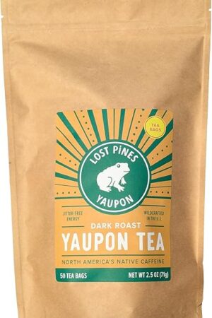 ???? ????? ?????? ??? Dark Roast, 50 Tea Bags - Regenertative, sustainable, wild harvested yaupon, the only caffeinated plant native to North America