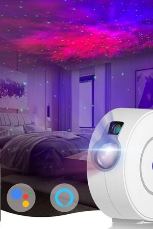 CHIGIH Smart Galaxy Star Projector, App & Voice Controlled
