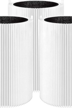 3 Pack Blue Pure 411 Filter Replacement Compatible with Blueair Blue Pure 411 Genuine, 411+, 411 Auto and MINI Air Purifiers, Package Include the 3 Particle and 3 Activated Carbon Filter