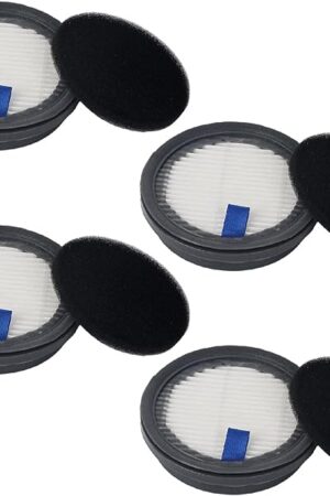4 Pack HEPA Filters and 4 Pack Sponge Filters Replacement for Afoddon A200Pro/A200, ORFELD B08/C10A/C10G and NEQUARE S12 S25 S26 Series Cordless Vacuum Cleaner, with Foam Pre-filter