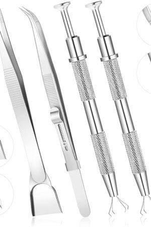 4pcs Sprinkles Tools for Cake Decorating, 4 Claw Sprinkle Pen Pearl Grabber Cake Decorating Tools Set Stainless Steel Cake Tweezers Pearl Sprinkle Spoon with Shovel Head Cake Cookie Cupcake Decoration