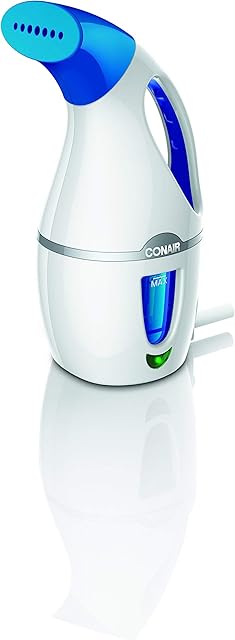 Conair Complete Steam Hand Held Fabric Steamer, 1100W, White/Blue