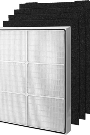 AP510 & AP450 Filter Replacement, Compatible with Whirlpool Whispure 1183054K 8171434K AP450 AP510 AP300 AP350 WP500 WP1000 Air Purifier (1 HEPA Filter +4 Pre-filter)