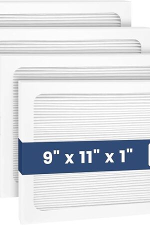 4 Pack 9 x 11 x 1 MERV 13 Replacement Filter Compatible with Santa Fe Compact70, Ultra70, Element, Compact2, UA 65H Dehumidifier Models