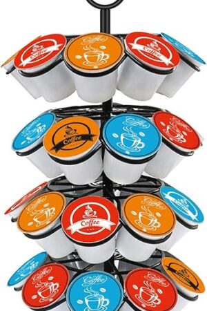Coffee Pod Carousel Holder Organizer Compatible with 36 Cup Pods