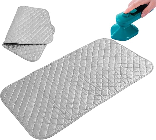 BORDSTRACT Portable Ironing Pad, Foldable Ironing Pad Blanket Suitable for Washer Dryer Desktop Countertop Small Household Ironing Board