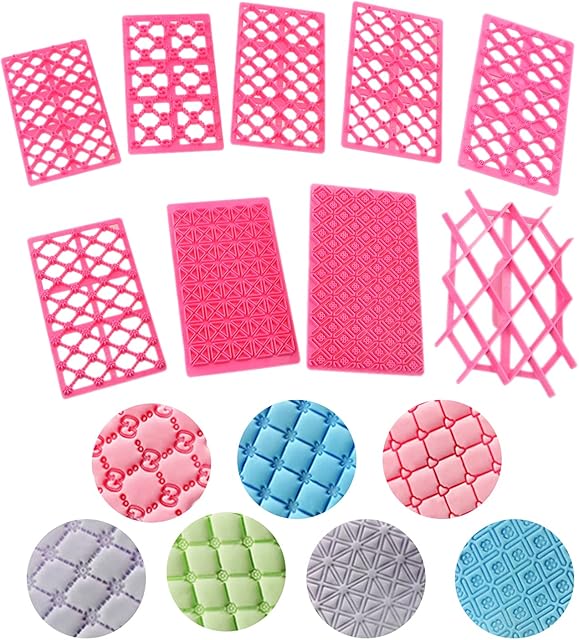 9pcs/set Embosser Fondant Cake Baking Sugarcraft Decorating Mold Cookie Tools Mold Home Kitchen Accessories