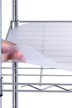 BRIAN & DANY Wire Shelf Liner 14" X 36", Heavy Duty Shelf Liners for Wire Shelving, Waterproof Protector Mats, Set of 5, Transparent