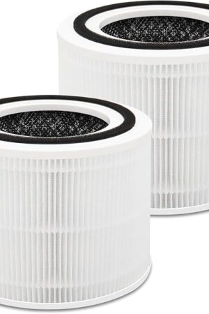 240 Replacement Filter, H14 True Air Purifier Filter – 3-in-1 Activated Carbon Filter for 240 Air Purifier, Captures 99.97% Pollutants, Odors, Smoke (2 Pack)