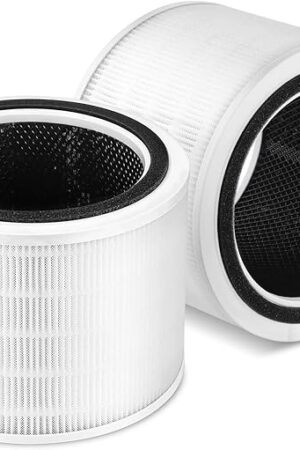 Cabiclean 2 Pack Core 200S Replacement Filter, Compatible with LEVOIT Core 200S Smart WiFi Air Purifier, 3 Stages H13 HEPA Filter, Compare Part# Core 200S-RF, Core 200S-P