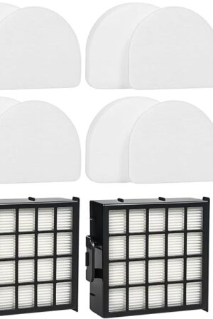 AZ4002 Replacement Parts for Shark Power Detect Upright Cleaner AZ4000 AZ4002 AZ4000C, 1 Roller Brush 2 HEPA Filter 4 Foam & Felt Filters