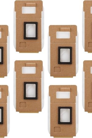8 Pack Dust Bag for Roborock S7 / S7+ Vacuum Cleaner Auto-Empty Dock, 3L Large Capacity Replacement Bag