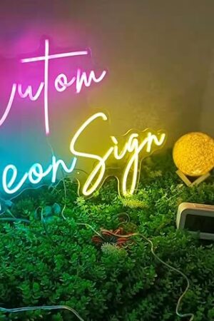 Custom Neon Signs, LED Neon Sign Customizable for Wedding Birthday Party Gifts Decor, Personalized Neon Light Name Sign for Bar Salon Cafe Shop Business