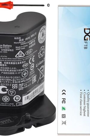 DGFTB ABL-C Vacuum Cleaner Li-Ion Battery for iRobot Braava Jet M6 6110 Series M611020 M612880 M612680 M614480 6100 Ultimate Robot Mop Part Number Series 3INR 19/65 10.8V 1775mAh/19Wh
