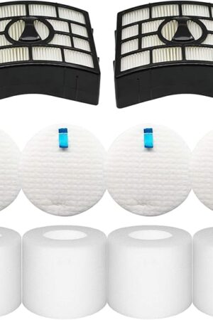 Vacuum Filters Replacement for Shark Rotator Powered Lift-Away AZ1002, NV650 NV651 NV652 NV750 NV751 NV752 NV753 AX950 AX951 AX952 ZU632, 2 Post Filters + 4 Foam & Felt Filters, Part # XHF650&XFF650