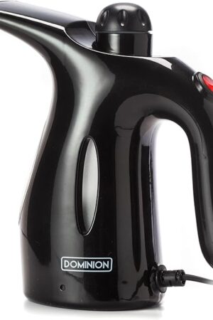 Dominion SteamMax™ Portable Handheld Garment Steamer - Ideal for Home or Travel, Fast Heating, Removes Wrinkles on Clothes and Fabric, ETL Certified (Black)