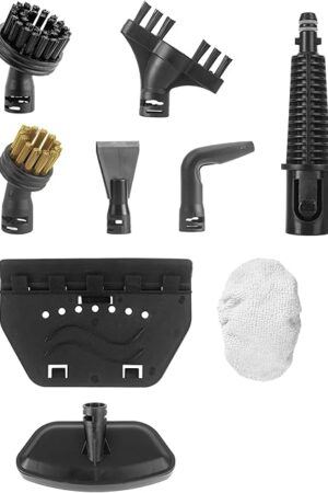 9 Piece Accessories Kit for Neugo NE033 NE033M Series Steam Mop Handheld Steamer Cleaner for Whole Home Cleaning Use Included Brushes Adapter
