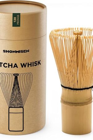 Bamboo Matcha Whisk 80/100/120 Prong, Traditional Japanese Chasen Matcha Stirrer -Authentic Japanese Bamboo Whisk For Matcha Tea (120prongs)
