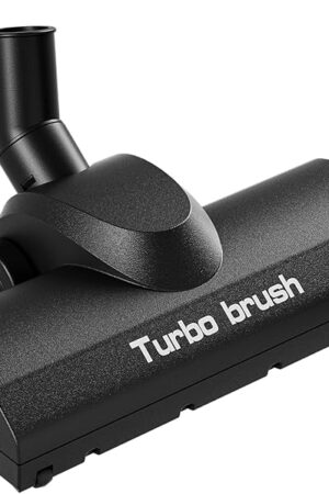 1-1/4" Turbo Brush Vacuum Accessory, as 1.25 Inch Shopvac Canister Universal Wet Dry Vac Floor Head Attachment, Ideal for Pet Hair Removal on Carpets Area Rugs Hardfloors (Turbo Brush)