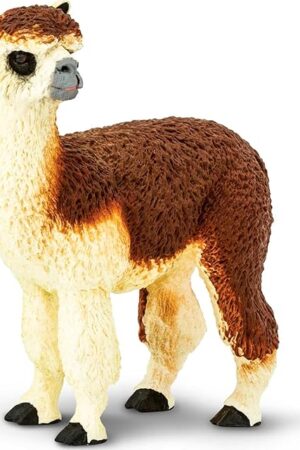 The Safari Ltd. Alpaca Figurine - Detailed 3.75" Plastic Model Figure - Fun Educational Play Toy for Boys, Girls & Kids Ages 3+