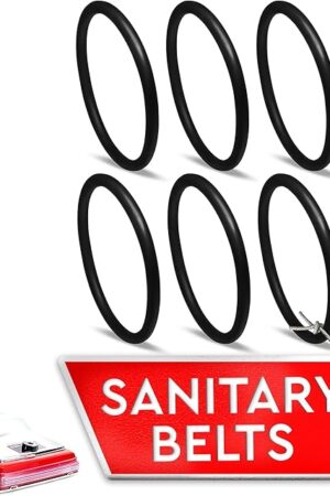 6Pcs Sanitaire Vacuum Belts - Sanitaire Vacuum Parts - Durable, Flexible, Easy Installation, Long Service Life - Compatible with SC679K, SC684, SC688, SC689, SC886, SC887, SC888, SC9050D, 1934, 1950