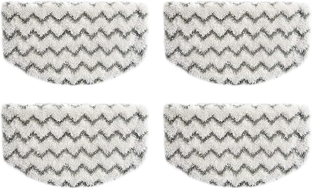 4 Pack 1940 Steam Mop Pads for Bissell PowerFresh Steam Mop 1806 1544 1440 2075A 2685A Series, Model 19402 19404 19408 1940a 1940q 1940t B0006 B0017 Replacement Parts, Microfiber Washable, Reusable