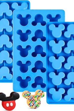 3 Pcs Mouse Gummy Candy Molds Silicone - 15 Cavity Non-Stick Chocolate Molds Food Grade Silicone for Candy, Jelly, Chocolate, Ice Cube, Soap, Wax Melt, BPA Free and Dishwasher Safe