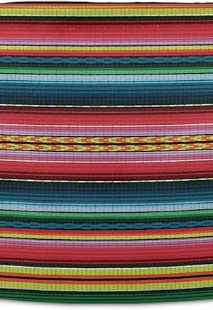 xigua Large Storage Cotton Rope Basket Mexican Serape Blanket Stripes Colorful Laundry Hamper