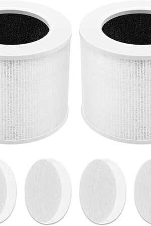 Air Purifier Replacement Filter Core Mini-RF Compatible with LEVOIT Air Purifier Core Mini (2 Filters+4 Aroma Pads)