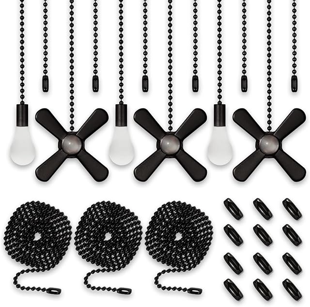 Ceiling Fan Pull Chain Set Beaded Ball Fan Pull Chain Pendant