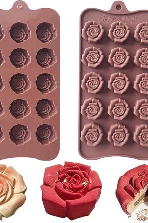 2 Pack Chocolate Silicone Molds Candy Mold
