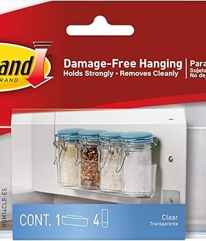 Command Medium Caddy, Holds up to 2 lb, 7.5" x 2.1" x 2.1", 1 Caddy with 4 Command Strips, Damage Free Organization Wall Mount to Cabinet, Kitchen, Pantry, Closet, or Under Sink