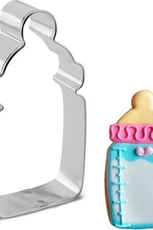 Baby Bottle Cookie Cutter, 4" Made in USA by Ann Clark