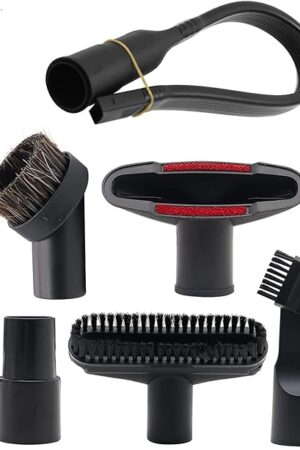 1 1/4" Shop Vacuum Cleaner Attachments Brushes for Vac Accessories 1/4 inch 1 3/8 inch, Set of 8