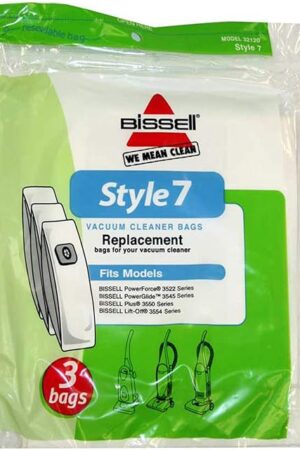 Bissell Vacuum Cleaner Bags Genuine Style 7 3 Bags in A Pack Vacuum Cleaner Bags (1 Pack of 3, Model Number: 32120