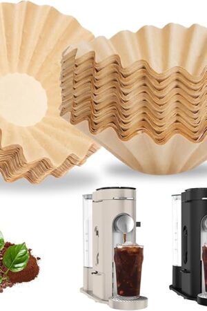 Disposable Coffee Paper Filter, 150 PCS Unbleached Coffee Filters Compatible with Ninja Pod & Grounds Specialty Single-Serve Coffee Maker, Paper Filters for Ninja PB051 PB041 Coffee Maker