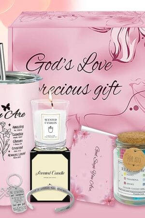 Christian Gifts for Women, Unique 8 Pcs Inspirational Gifts for Women, Religious Gift for Woman for Christmas, Thanksgiving, Easter, Birthday, Spiritual Gift for Woman, Mom, Sister, Friend, Wife