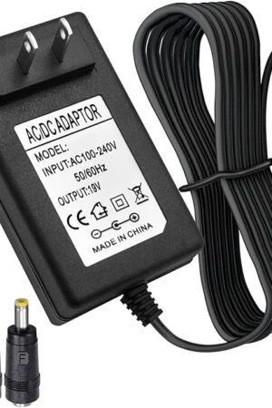 19V AC DC Charger Power Cord Compatible for Eufy RoboVac 11S 12 15C 25C 30C 35C, Pure Clean PUCRC 15 25 26B 90, Coredy Robotic R580 R650 R750 G800, ILIFE V3s Pro A4s Pro V5s Pro Robot Vacuum Cleaner