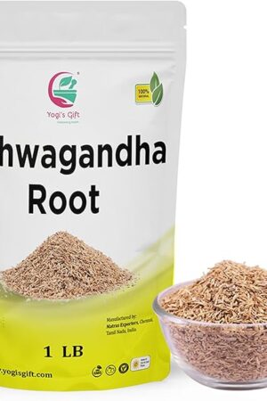 Ashwagandha Root 1lb | Dried Ashwagandha Herb | 100% Naturally Dried | Withania Somnifera | Best Particle Size for Making Tea | by Yogi's Gift®