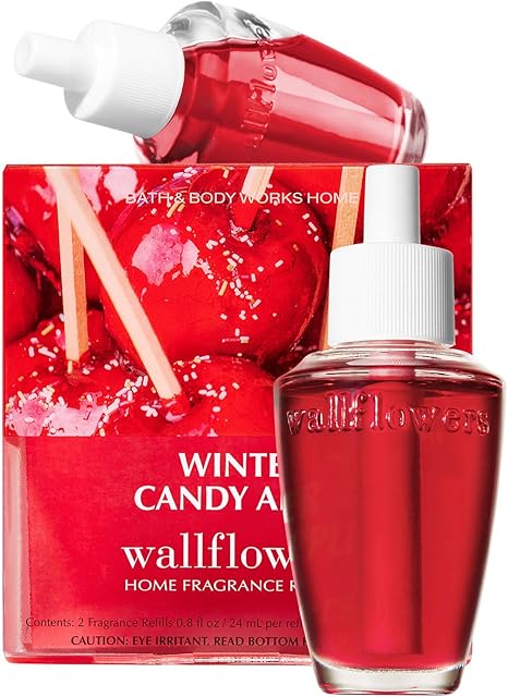 Bath and Body Works WINTER CANDY APPLE Wallflowers 2-Pack Refills, 2019 Edition