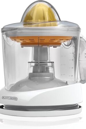 BLACK+DECKER 32oz Electric Citrus Juicer, CJ625, Pressure Activated, Adjustable Pulp Control, Dishwasher-Safe