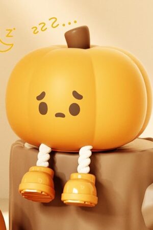 Cute Pumpkin LED Night Light, 3 Level Dimmable Nursery Nightlight, Silicone Soft Light Lamp Gift, Rechargeable Bedroom Touch Lamp for Breastfeeding, Kids, Girl, Boy, Halloween Decor (Pumpkin shape)