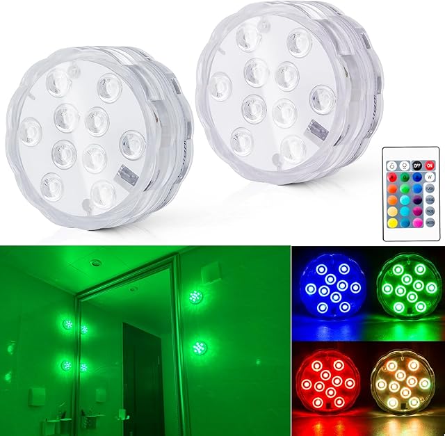Bathroom Vanity Lights Wall Ceiling Light Multi Color Changing RGB 2PCS
