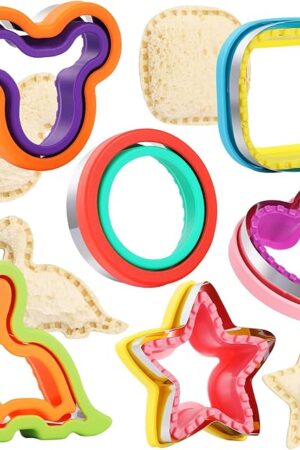 6 Pack Sandwich Cutters Cookie Cutters Sandwich Maker Bread Pancake Maker Lunchbox