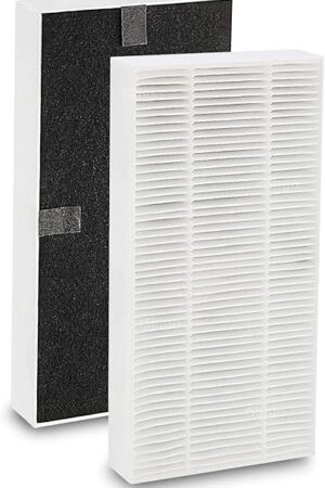 2 Pack FRF102B Replacement Filter for Febreze Air purifier, Dual Action HEPA-Type FRF102B, Models FHT170, FHT180, FHT190 and fit for Honeywell HEPAClean U Filter HRF201B, Part #HHT270W & HHT290