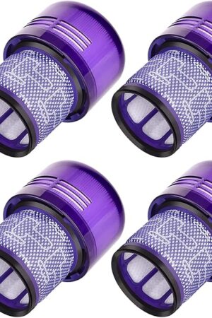 4 Pack Filters Replacement for Dyson V11 Cordless Vacuum, Dyson V11 Torque Drive, V11 Animal, V15 Detect, Compare to Part # 970013-02