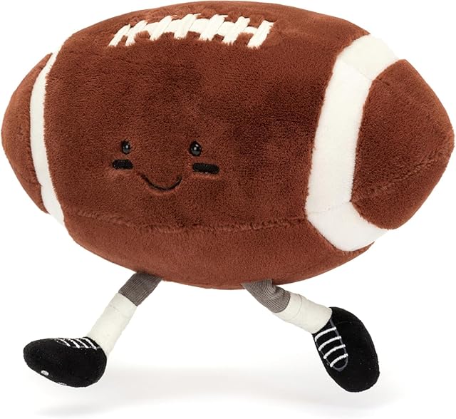 The 7 inch Rugby Stuffed Sports Balls Toy,with feet Creative Football Doll Fun Cute Plush Doll Toy Plush Stuffed Spherical Soft Toys Sports Throw Pillow CushionKids Gift (Rugby)