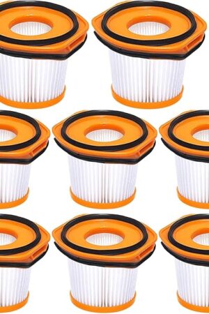 8 Pack Vacuum Filter Replacement for Shark WS620 WS632 WS630 Filter,Combatible With Shark Wandvac System WS633 WS632RGBRN WS632PKBRN WS632GNBRN WS632GDBRN WS632BLBRN, Replacement to Part # XFFWV360