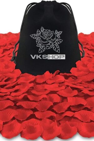 4500 Pack Red Rose Petals,Artificial Roses Flower Petals for Romantic Night,Valentine's Day and Weddings